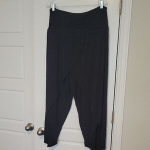 Athleta Release Yoga Casual Black Cropped Pants Size 1X